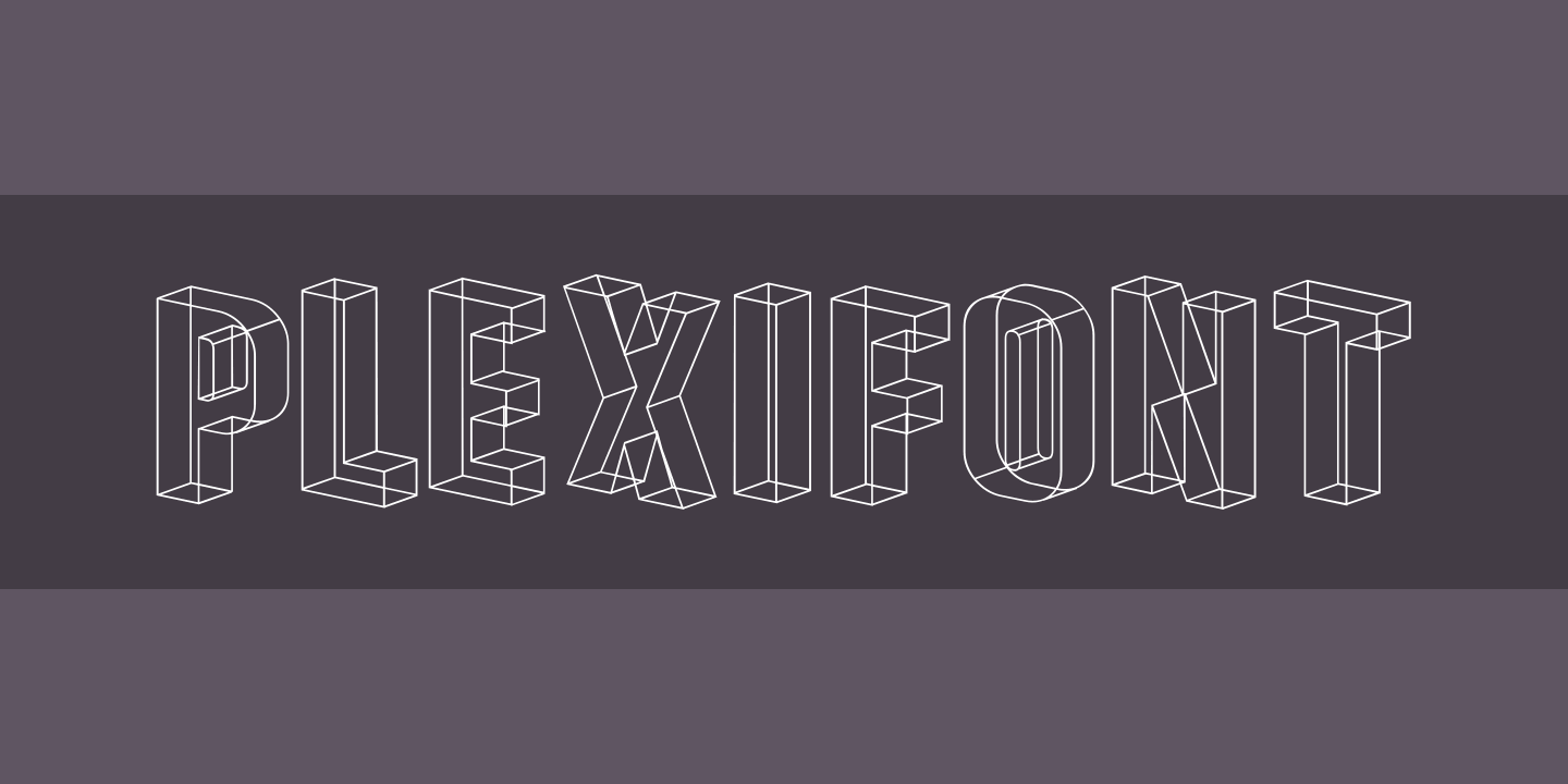 Пример шрифта Plexifont